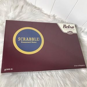 NIB Hasbro Retro Series 1949 Edition Family Scrabble Crossword Game